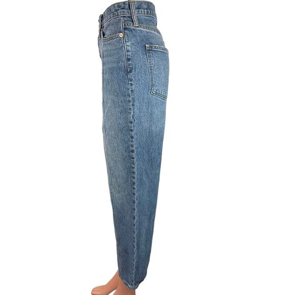Universal Thread Womens Blue High Rise Tailored Wide Leg Ankle Denim Jeans Sz XS - Picture 2 of 6
